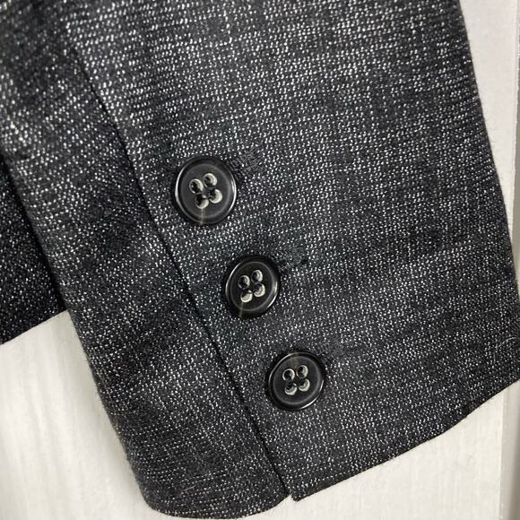 NWOT THEORY Blazer 4 Single Breasted Wool Blend with Silver Shimmer - Picture 7 of 8